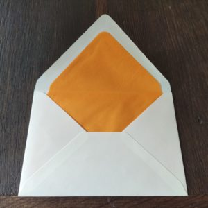 Crown Mill light orange vellum cream
