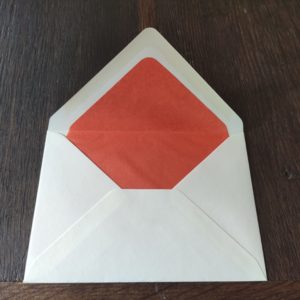 Crown Mill dark orange vellum cream