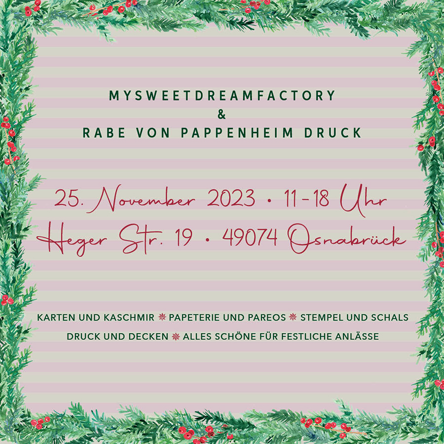 Mysweetdreamfactory & Rabe von Pappenheim Druck am 25. November 2023